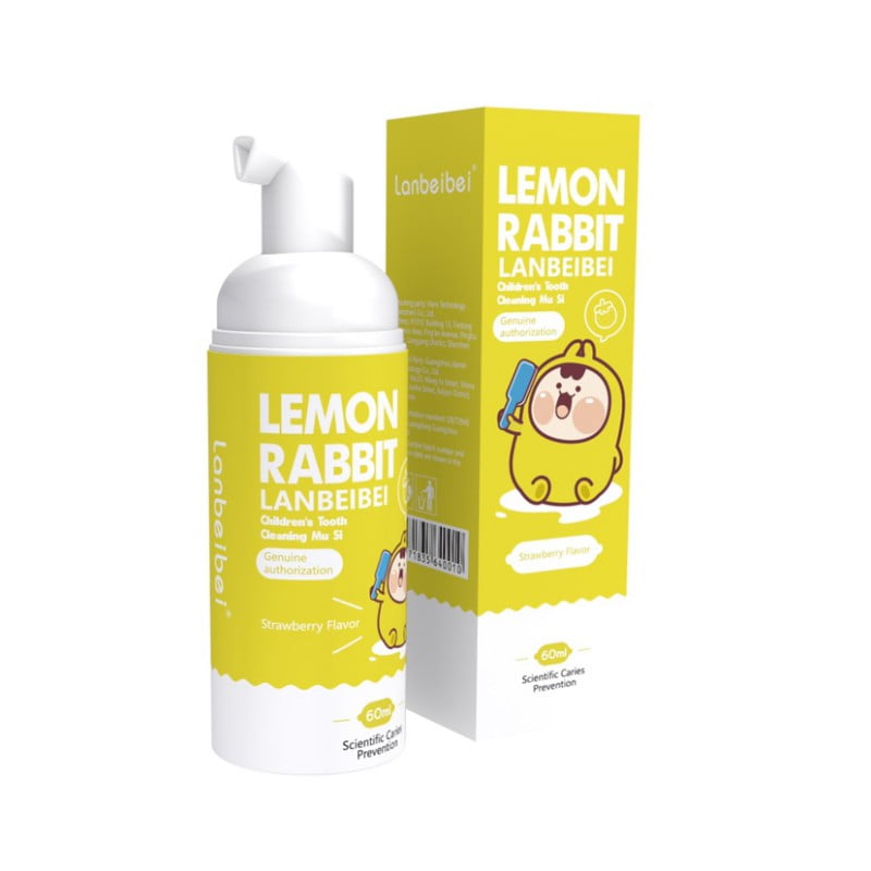 Kids foam toothpaste with strawberry flavor, Foam toothpaste for