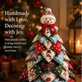thumbnail image 2 of DIY Quilted Christmas Tree Kit, Handmade Christmas Tree Craft Kit, 3D Fabric Patchwork Christmas Quilt Tabletop Christmas Decorations, Holiday Home Decor Christmas Gift for All Ages, 2 of 8