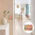 thumbnail image 7 of Yayeee Toggle Light Switch Wall Plate 2-Gang 4.56"x4.48" Decorative Outlet Cover, Red Striped Lemon, 7 of 7