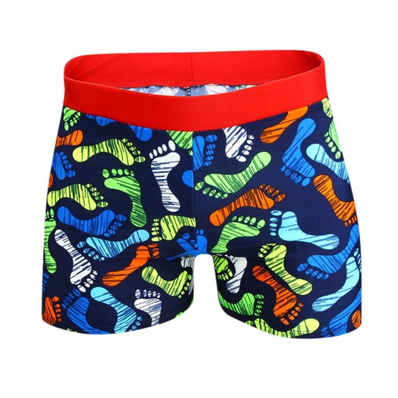 Boys Swim Jammers Shorts Square Leg Compression Swimsuit Boys Bathing Suit Size 14 Athletic Swim Trunks Bathing Suit(Size 4-5 Years,Red)