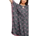 thumbnail image 4 of Moomaya Printed Bikini Coverup Caftan Dress Kaftan Dresses For Women Plus Size, 4 of 6