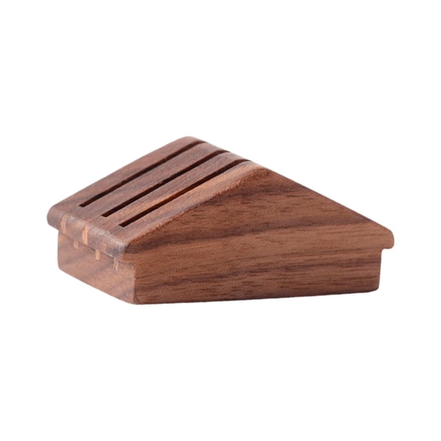 Tnarru Support en Noyer Fait Main, Support à Expresso en Bois, Réutilisable, pour Comptoir 51/53/58mm pour Maison Café 3 Compartiments