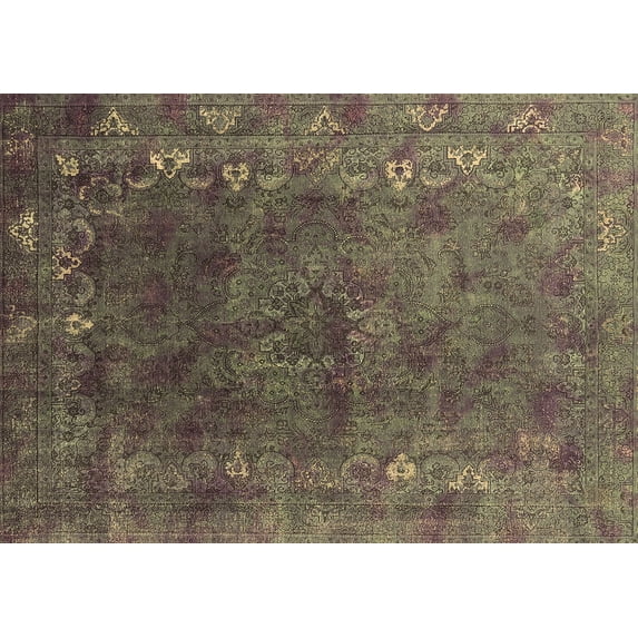 Ahgly Company Indoor Rectangle Oriental Brown Industrial Area Rugs, 6' x 9'