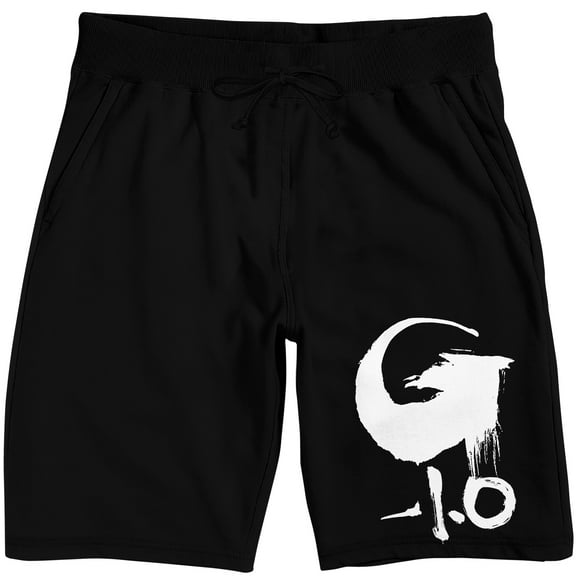 Godzilla Minus One Movie Logo Men's Black Sleep Pajama Shorts-Medium