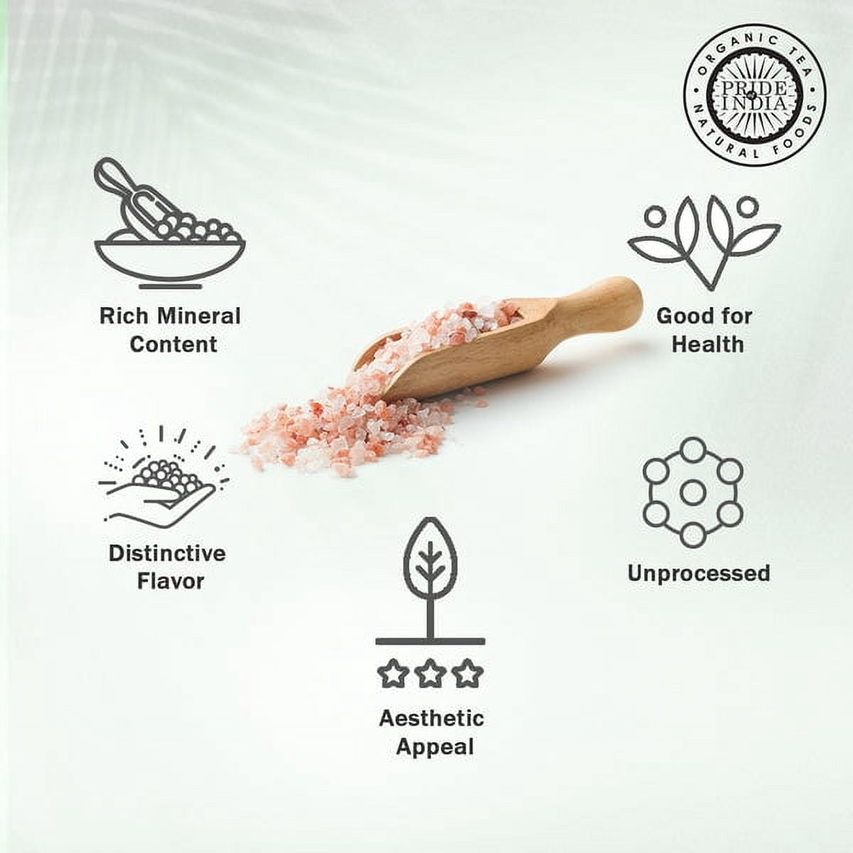 Pride Of India - PACK of 6 - Himalayan Pink Salt, Medium Grind, 2.2 lbs, Natural, Ideal for Salt Grinders, Cooking & Bath