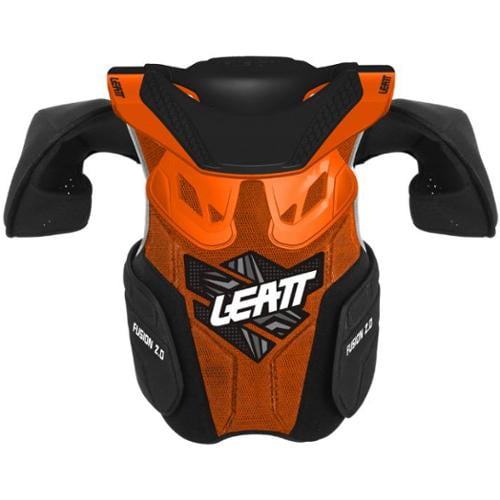 Leatt FUSION 2.0 Youth Kids Vest Neck and Body Protector Orange L//XL 125-150CM
