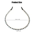 thumbnail image 2 of Unique Bargains 1pc Faux Crystal Hair Hoop Women Hairband Hair Accessories 0.20 Inch Wide Dark Blue, 2 of 7