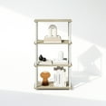 thumbnail image 6 of Furinno Turn-N-Tube 4-Tier Multipurpose Shelf Display Rack, Shelving Unit, Bookcase, Sonoma Oak/White, 6 of 6