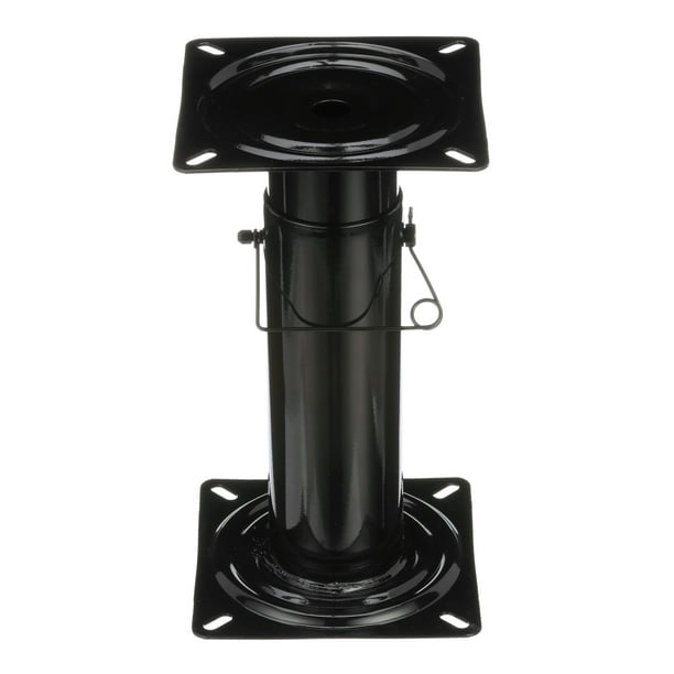 Attwood SwivlEze Adjustable Pedestal, Height Adjustable 11 ½17 ½ Inches, For Boat Seat, Black