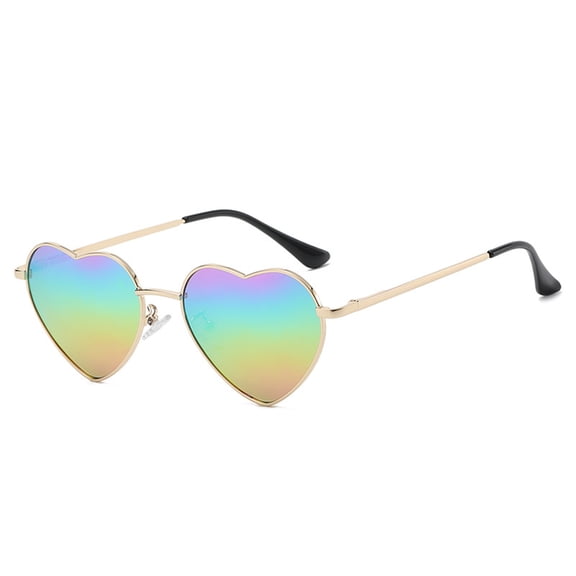 HBMYN Polarized Heart Sunglasses for Women Fashion Lovely Style Metal Frame Uv400 Protection Lens