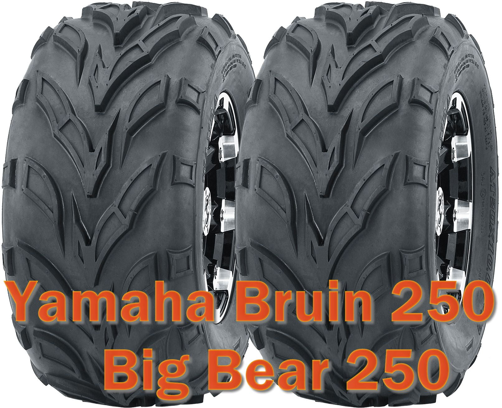 22x7-10 & 22x10-10 Full Set Yamaha Timberwolf 250 Beartracker Sport ATV Tires 