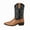 Black, variant on Men’s Western Cowboy Boots, Embroidered Pointed Toe Boots, Block Heel Slip-On Boots Mid-Calf Knight Boots