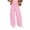 Pink, variant on Iyufng Womens Checkered Print Wide Leg Pants Stretch Waistband with Pockets