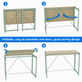 thumbnail image 6 of Mainstays Sage Frame Folding Desk with Natural Grained Top,Adult., 6 of 6