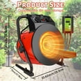 thumbnail image 5 of 1500W Greenhouse Heater With Thermostat, 3s Heats Up Heater Electric With Overheat Protection, 2 Modes Electric Heaters With Portable Handle, For Greenhouse, Flower House,Garage, RED, 5 of 7