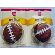Cake Mate No-Fade Football Baking Cups 24 Count Per Pack 2-Pack
