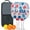 White-2, variant on Pickleball Paddles Set Of 2, Fiberglass Surface, USA, Independence Day Print, 4 Balls & Bag