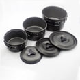 thumbnail image 1 of TEHAUX 1 Set Camping Cooking Essentials Aluminum Alloy Black for Outdoor Use, 1 of 8