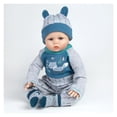 thumbnail image 6 of Reborn Baby Doll Clothes for 17-22 inch Reborn Dolls Cute Little Fox Design Fake Baby Blue Clothes Set Baby Doll Clothes 4 Pieces of Pack GloTide, 6 of 7