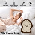 thumbnail image 6 of Vintage Farmhouse Wall Clocks Battery Operated 16 Inch Irregular Wood Wall Clock Brown Decorative Wall Clock Silent Non-Ticking for Bathroom Bedroom Living Room, 6 of 6