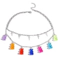 thumbnail image 1 of Collier Ours en Gélatine Mignon 7 Couleurs Pendentif en Résine Coloré pour Femmes Filles, 1 of 6