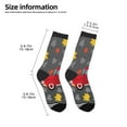 thumbnail image 2 of Uemuo Red Pickup Truck With Pumpkins Printed Kids Boys Socks Seamless Crew Socks Crazy Funny Athletic Sport Socks for Children, 2 of 5