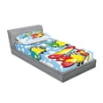 thumbnail image 2 of Ambesonne Cartoon Fitted Sheet & Pillow Sham Set, Airplanes Sky, Twinxl, Multicolor, 2 of 2
