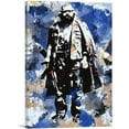 thumbnail image 1 of ARTCANVAS Adem Jashari Liberation Army Founder Blue Background Kosovo Canvas Art Print - Size: 18" x 12" (0.75" Deep), 1 of 9