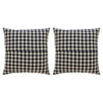 thumbnail image 4 of VHC Brands Euro Sham Set of 2, Cotton Bedroom, Living Room Euro Sham Covers, Flat Weave, Bedding Accessory, Bedroom Decor, No Insert, for Bed Couch Sofa, My Country Collection, Square 26x26, Navy, 4 of 5