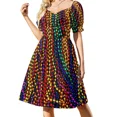 thumbnail image 2 of MARDI GRAS :Colorful Beads Print Sleeveless Dress womens clothing Long dress women party dresses birthday dresses for women, 2 of 7