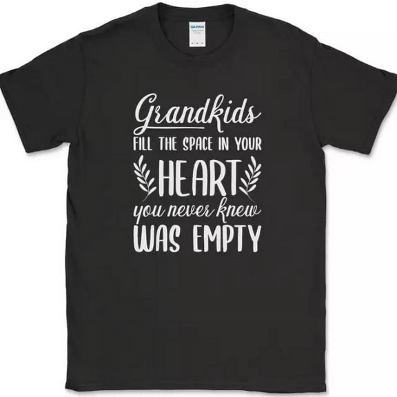 Hot Trending T-Shirt With Grand Fill A Space In Your Heartgrandma Grandpa Family Design Preview Only