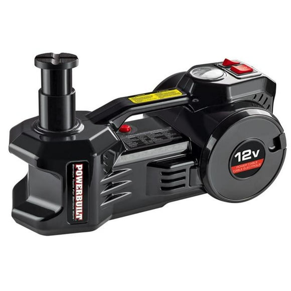 Powerbuilt PBT620484 1 Ton 12V Electric Floor Jack with Built in Tire Inflator
