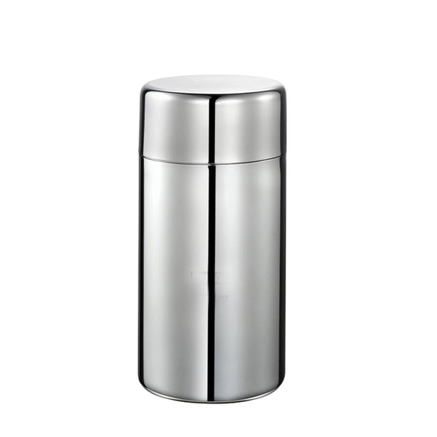 Latas de té redondas de metal con doble tapa; recipientes para guardar té, café y azúcar. 550ml los 7.5x14.5cm