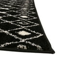 thumbnail image 6 of Rugs.com Moroccan Trellis Collection Rug – 8 Ft Square Black And White Medium Rug Perfect For Living Rooms, Kitchens, Entryways, 6 of 7
