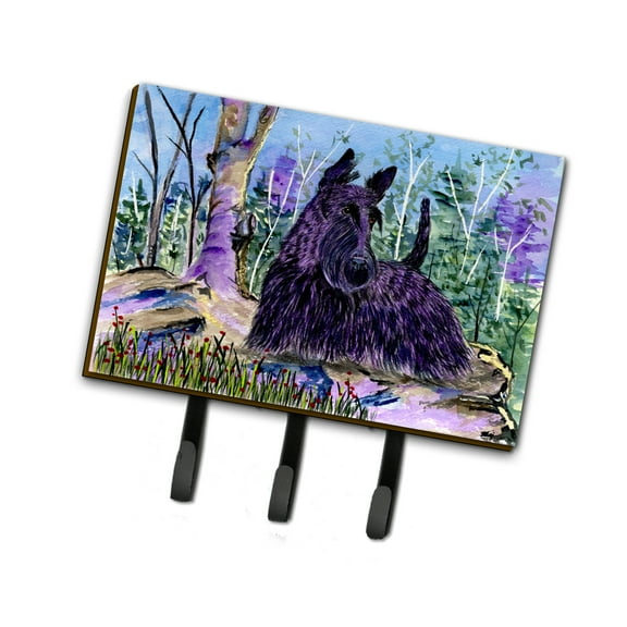 Carolines Treasures SS8666TH68 Scottish Terrier Leash Holder or Key Hook, Large, Multicolor