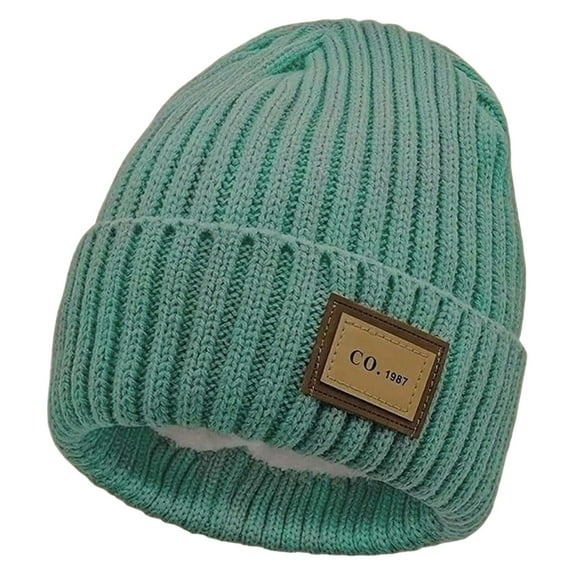 Knitted Hat For Winter Cycling & Thickened Warm Thermal Lined Cap for Cold Weather,Winter Hats for Women Men's Winter Outdoor,Size:One Size