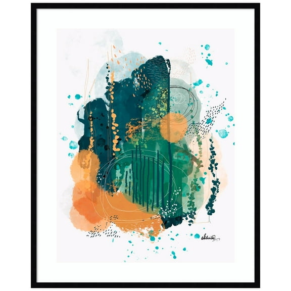 Amanti Art Wind In The Woods Wood Framed Wall Art Print