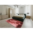 thumbnail image 5 of Ahgly Company Machine Washable Indoor Square Transitional Cranberry Red Area Rugs, 3' Square, 5 of 7