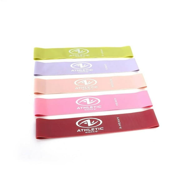Set de 5 Bandas Athletic Works con Diferente Resistencia