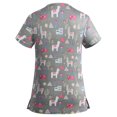 thumbnail image 2 of Scrub Tops DCHPEHY de manga corta con cuello en V elástico para mujer, 2 of 7
