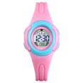 thumbnail image 2 of Reloj digital de plástico ABS para niños, pantalla LED de 12/24 horas, reloj de pulsera para niños con esfera redonda y resistente al agua Sweethay EL4555-05, 2 of 2