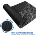 thumbnail image 6 of Black Gaming Mouse Pad with Non-Slip Rubber Base: Waterproof Desk Mat, Extra Large 31.5x11.8inch - Perfect for Keyboard and Mouse, 6 of 7