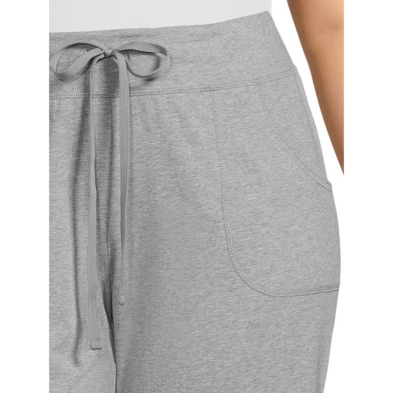 Athletic Works Women's Plus Size Athleisure Core Knit Capri Pants, Sizes  1X-4X 