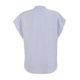 thumbnail image 2 of Blusa George para Mujer, Kimona&nbsp;con Cuello Mao, Aletilla y Ruedos Redondeados Azul Talla EG, 2 of 4