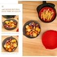 thumbnail image 6 of OFFIGAM Non-Stick Grey Silicone Air Fryer Basket Liner for Easy Cleaning and Reusable Mat, 6 of 10
