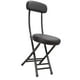 thumbnail image 1 of Silla plegable de campamento plegable acolchado para jardinería de picnic patio trasero Negro, 1 of 8