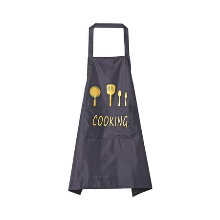 

Cotton Linen Apron Kitchen Cooking Apron for Women and Men Simple Apron with 2 Large Pocket Cute Chef Apron