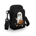 thumbnail image 3 of HELLHERO Double Layer Women Shoulder Bag, Polyester Cross Body Purse for Men, Women, Ghost Pumpkin Crying, 3 of 7