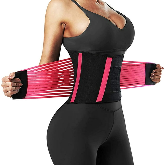 Lumbar Support Unisex Lower Back Brace Pain Relief Double Pull Neoprene Lumbar Support Belt for Back Relief Sciatica Spinal Stenosis(Size:Medium,Color:Pink)