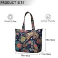 thumbnail image 2 of Abstract Paisley Art Duffel Boho Vintage Weekender Bag with Artistic Floral Pattern, Ethnic Chic Mala Inspired Design, 2 of 5